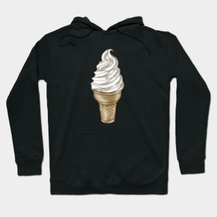 Vanilla Soft Serve Ice Cream Cone Hoodie